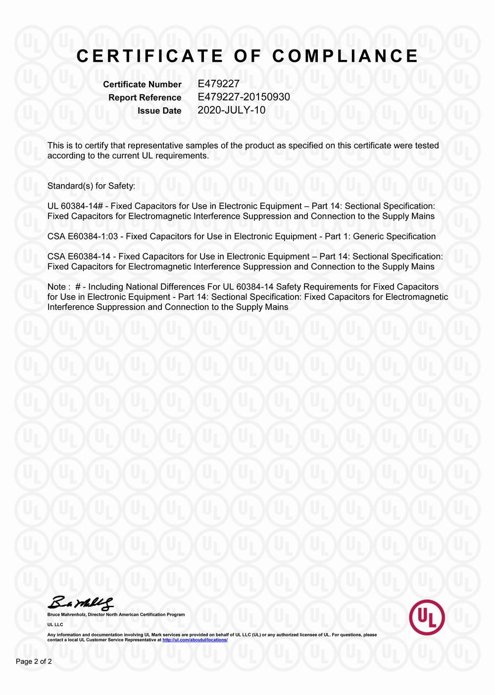 Thermal NTC-TUV certificate 1